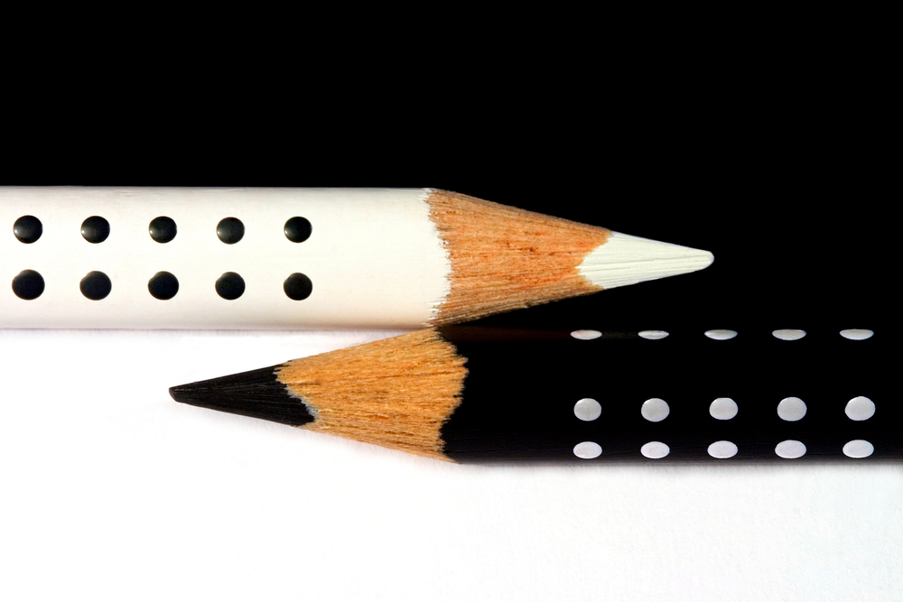 White and black pencils — Stock Photo #2257326